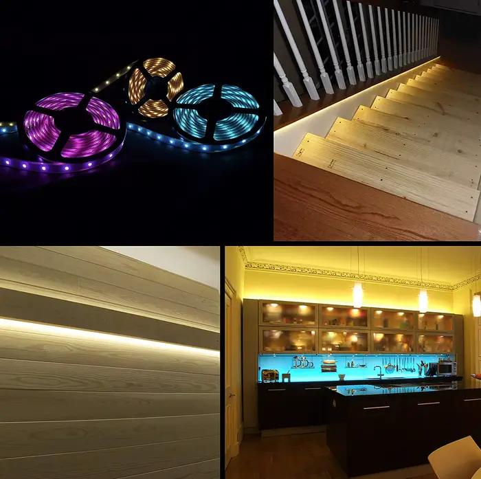 Tuya WiFi contrôleur LED intelligent DC5V-24V RGB/RGBW/RGBCCT variateur couleur unique bande LED tél