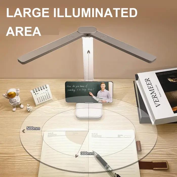 Lampe de bureau LED lampe de Table Rechargeable USB 3 niveaux Dimmable tactile éclairage de bureau P