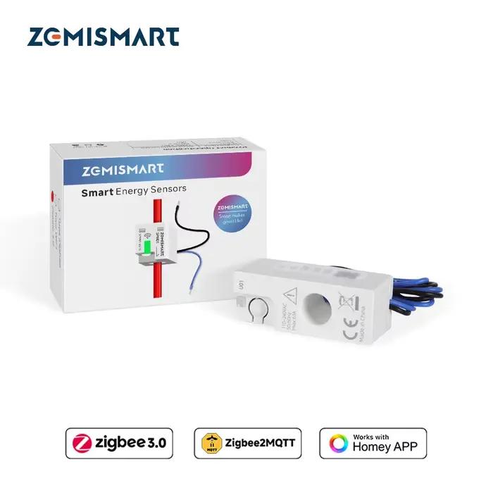 Zemismart Zigbee 3.0 Moniteur de puissance intelligent 63A, compteur d'énergie, détecteur en temps r