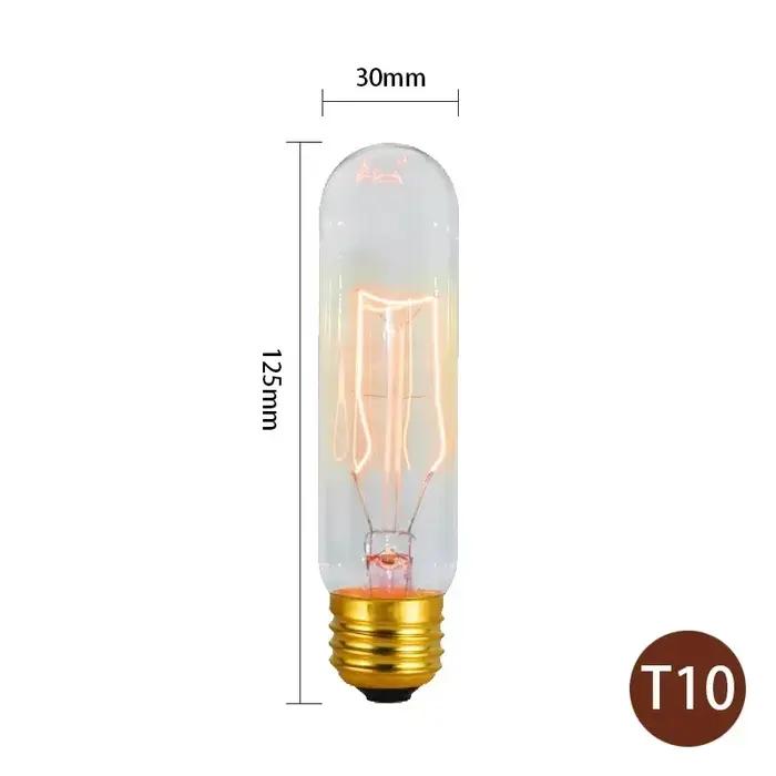 Ampoule Edison rétro E27 40W 220V, pour chambre à coucher, Loft industriel, Vintage, lampes pour la