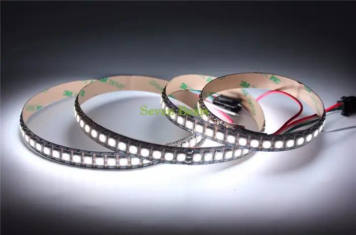 SK6812 RGBW (similaire Ws2812b) 4 en 1 1m/4m/5m 30/60/144 LED/Pixels/M bande adressable individuelle