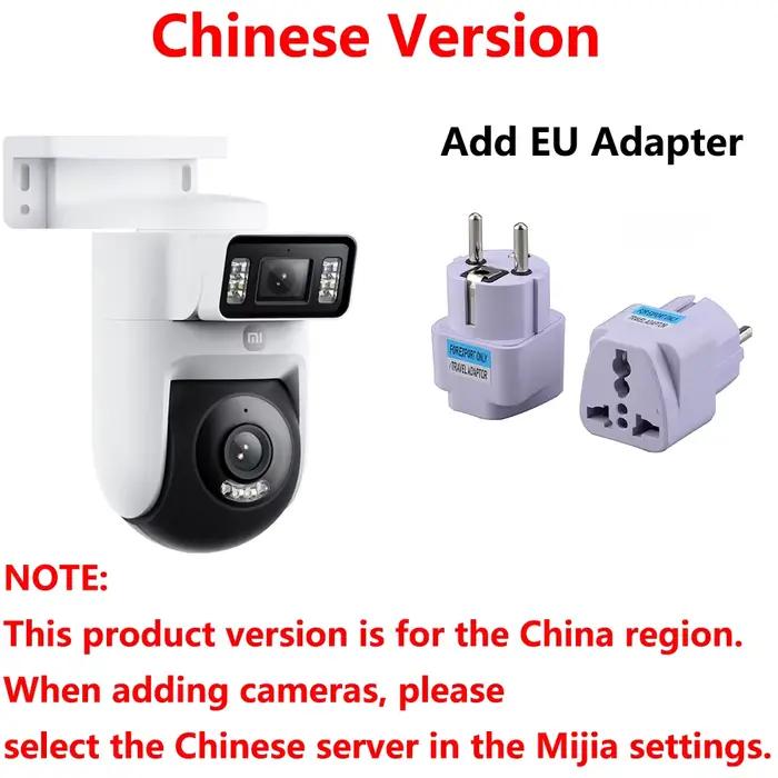 Nouveau Xiaomi caméra extérieure 4 double objectif 5MP 3K HD double vue surveillance panoramique gro