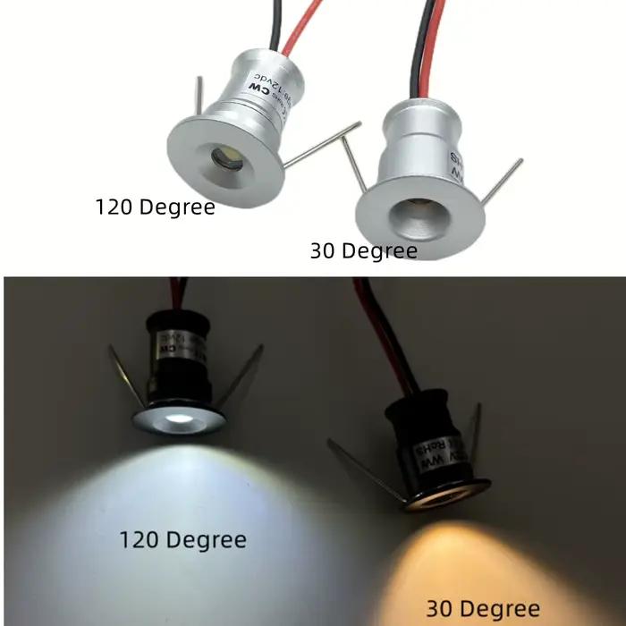 Mini Downlight LED 12V 15mm encastré petit Spot plafonnier cuisine escalier extérieur IP65 1W projec
