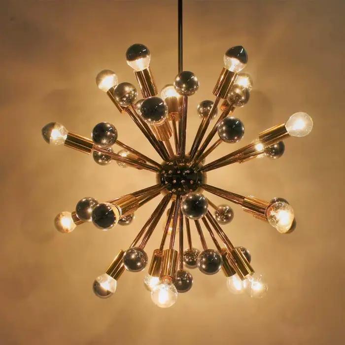 Edison A19 Led filament E27 220V variateur blanc chaud 2700K doré miroir supérieur sans ombre lampe