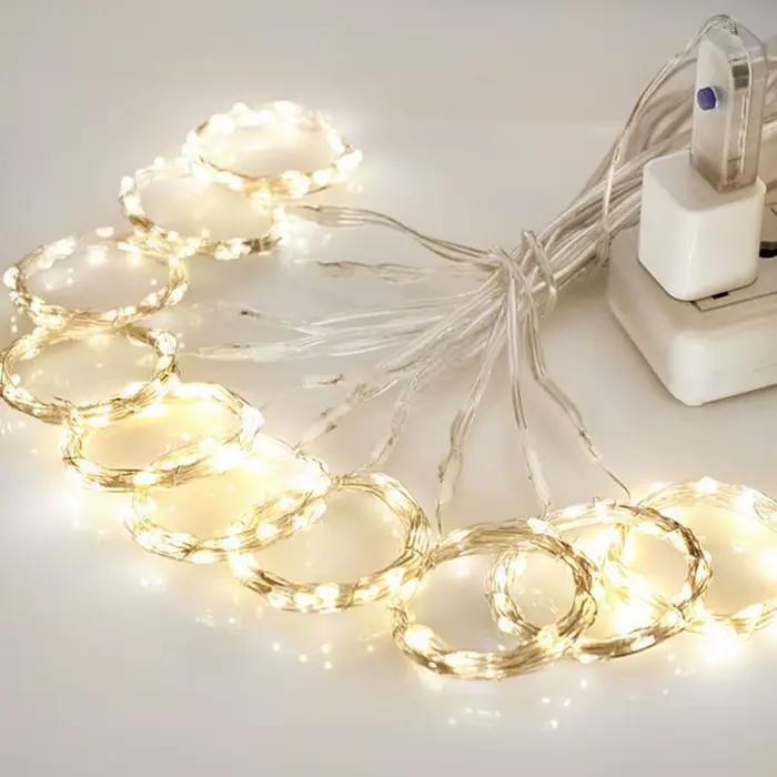 Guirlande lumineuse rideau LED 3M, guirlande lumineuse féerique de noël, lumières de glaçons pour fê