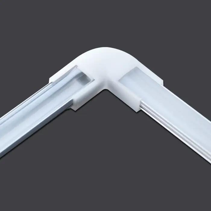 1-28 pcs/Lot perfil aluminium led coin profil en aluminium support de canal pour bande lumineuse LED