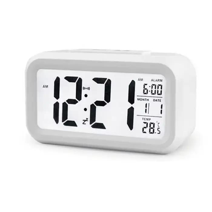 Réveil numérique LCD avec thermomètre calendrier
