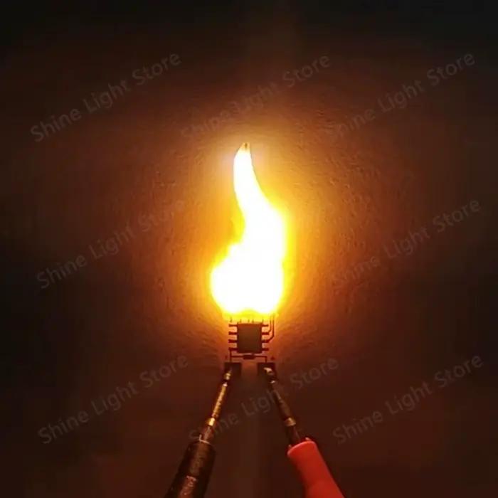 LED DC3v 5v bougie flamme lampe cob DC3.7v LED ampoule Diode fête Camping décoration maison ampoule