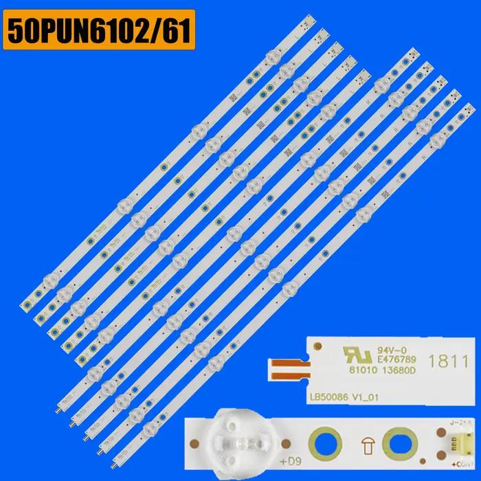 Bande de rétro-éclairage LED pour 50PUS6162/12 50PUS6272 50PUS6703 50PUS6753 50PUN6102/61 50PUS6272/
