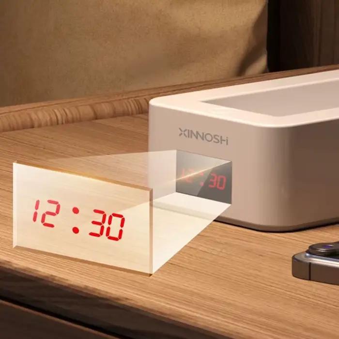Lampe pliable Portable avec horloge Type de chargement USB lampe de bureau LED pliable économie d'én