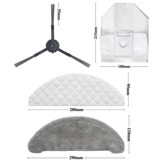 Filtre Hepa pour aspirateur robot Xiaomi Roidmi EVE Plus, brosse principale, vadrouille, gril, bross