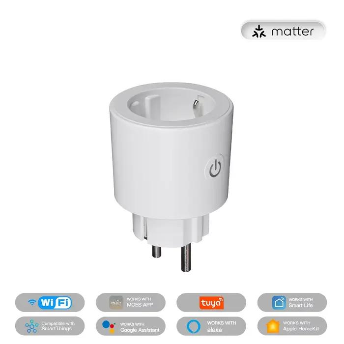 MOES Tuya prise intelligente prise WiFi prise 16A prise moniteur de puissance télécommande prise en