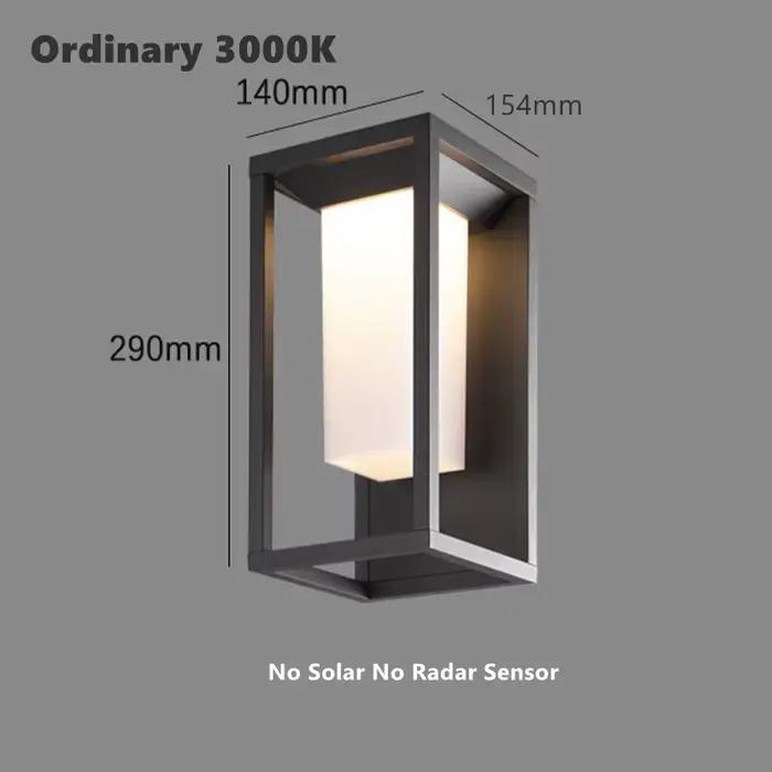Lampe murale LED solaire extérieure capteur de lumière IP65 étanche jardin porche lumière Villa cour