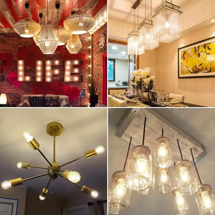 Ampoule LED Globe Rétro Edison G45 2W 4W 6W E27 2700K 6000K, Ampoule à Filament LED 110V pour Décora