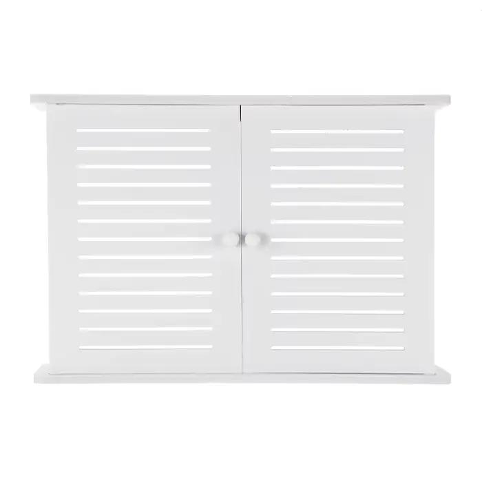 Étagère de rangement pour routeur Wifi sans fil, boîte de rangement murale suspendue en bois et plas
