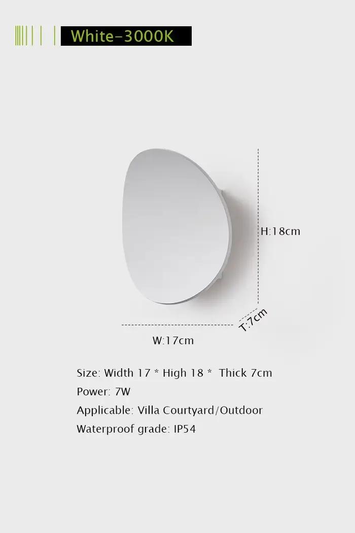 LED extérieur porche applique murale en aluminium extérieur luminaires muraux lampe étanche pour mai