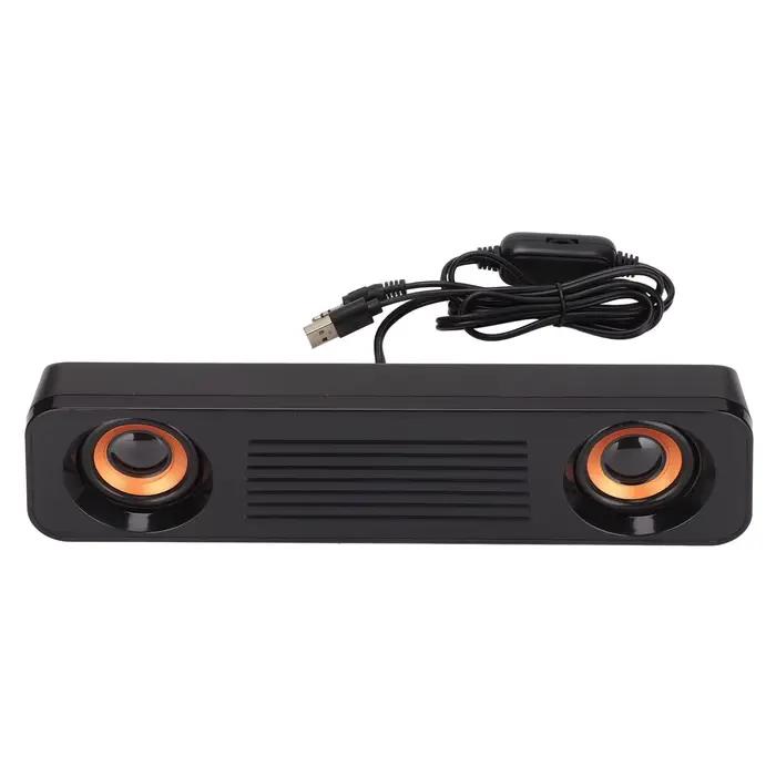 Haut-parleur filaire haut-parleur filaire HiFi stéréo caisson de basses alimenté par USB prise 3.5mm