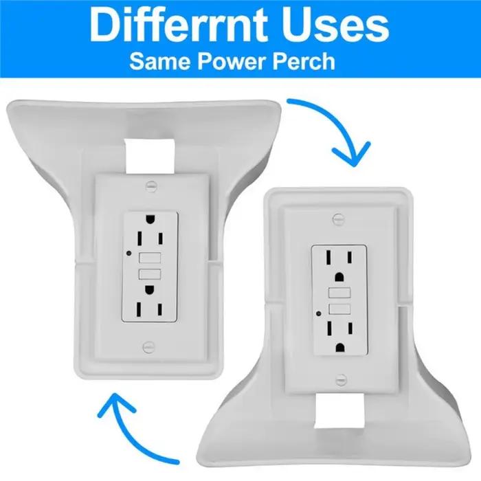 Étagère de prise murale pratique et robuste, support de chargement de téléphone portable, support US