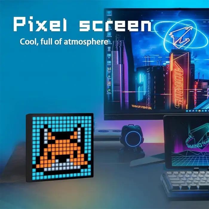 LED Pixel Matrix Bluetooth affichage intelligent 64x64 RGB panneau de lampe numérique bricolage Art