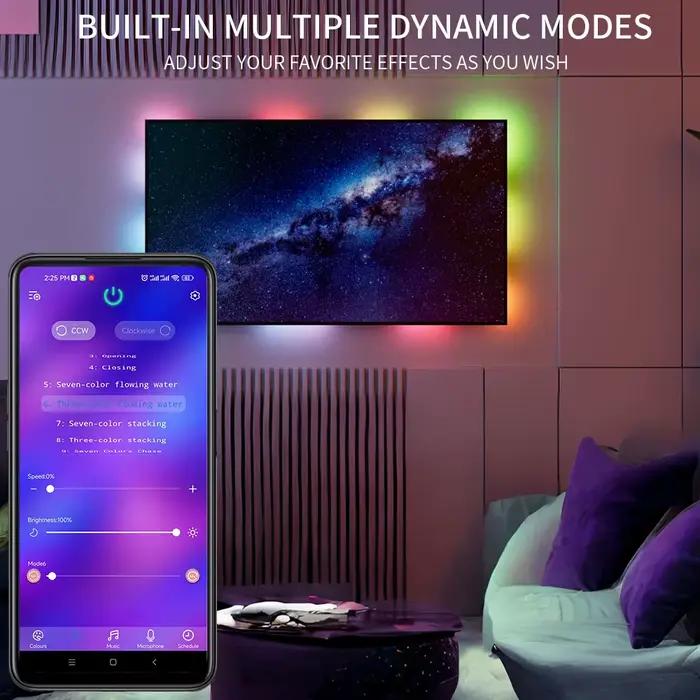 WS2811 WS2812 Bluetooth RGBIC LED Contrôleur 2.4G 24 prédire Télécommande Bluetooth Andrea For WS281