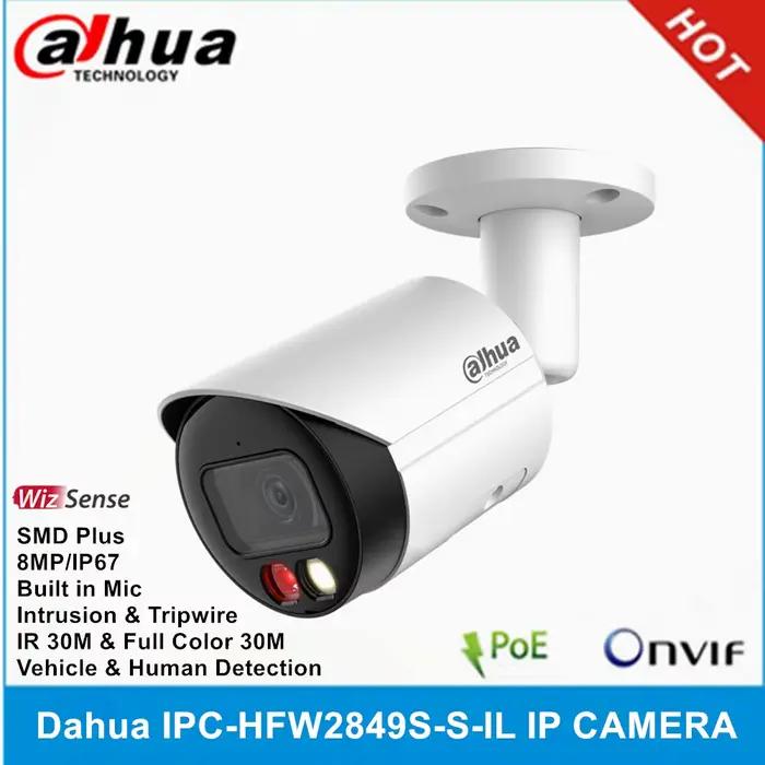 Dahua IPC-HFW2849S-S-IL 8MP 24 heures couleur et IR 30M intelligent double lumière micro intégré IP6