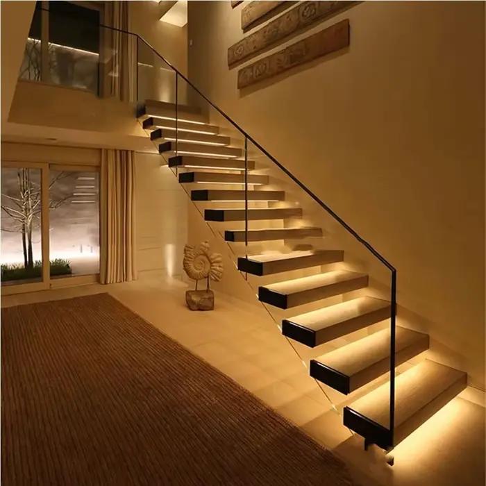Bande lumineuse LED avec capteur de mouvement pour escaliers, 32 canaux, gradation, éclairage noctur