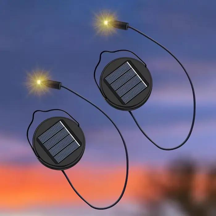 RMWIN-2Pack 600Mah lumières solaires haut de remplacement pour lanterne extérieure lumières étanche
