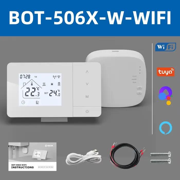 Thermostat WiFi sans fil pour chaudière à gaz pour chauffage au sol, contrôleur de température intel