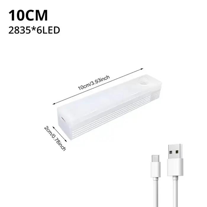 Capteur de mouvement lumière sans fil LED veilleuse USB Rechargeable lampe de nuit armoire armoire l