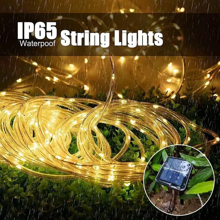 300LED corde solaire bande lumineuse extérieure étanche fée lumière cordes décor de noël pour jardin