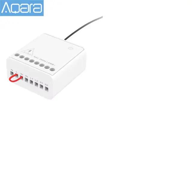 Module de contrôle bidirectionnel Aqara, contrôleur de relais sans fil, minuterie intelligente, 2 ca