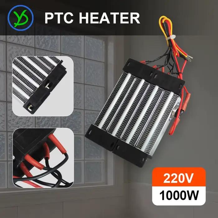 110 V 220 V 1000 W AC DC isolé PTC chauffage à Air en céramique pièces de chauffage électrique contr