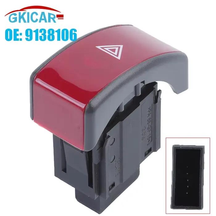 9138106 Double interrupteur de lumière de clignotant d'urgence d'avertissement de danger pour Opel