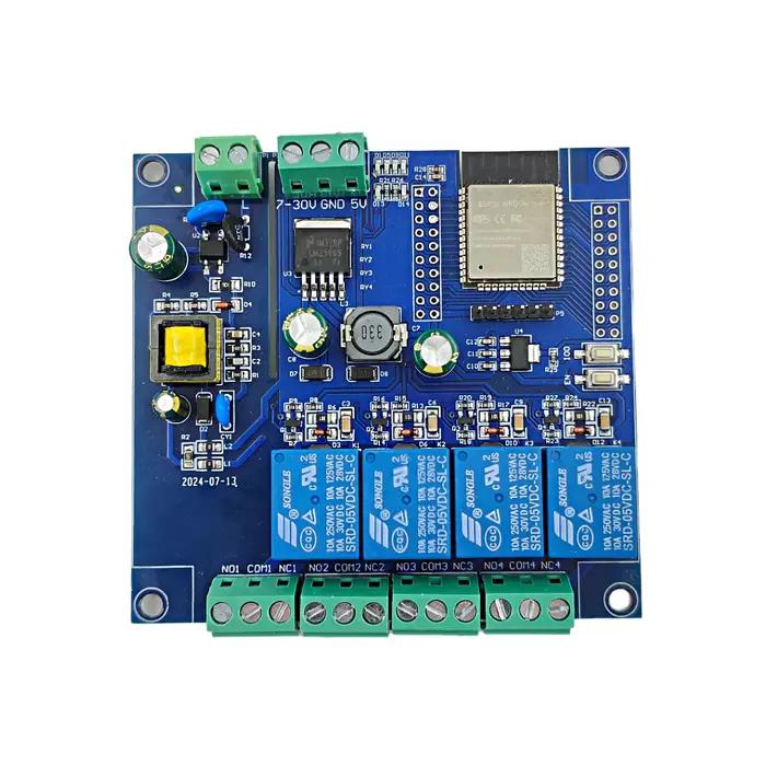 Tasmota ESP32-Relay X4 Relais à impulsions/autobloquant compatible avec Home Assistant