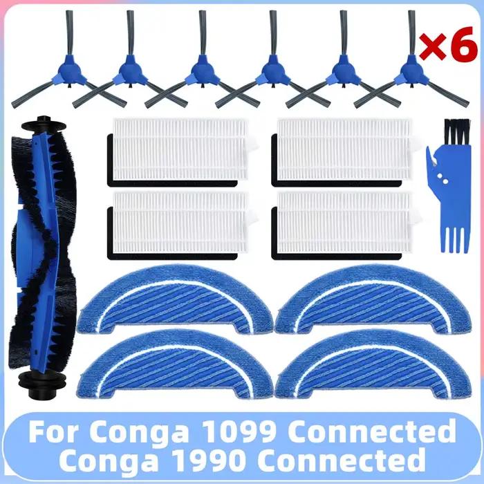 Pièces de rechange pour aspirateur Robot Conga 1099 Connected / 1990, brosse latérale principale, fi