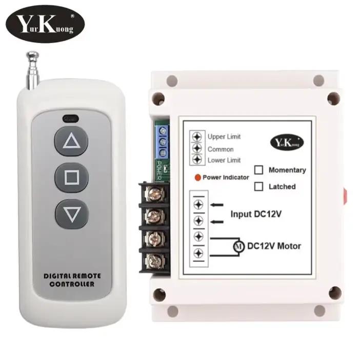 Haute puissance 12V DC 40A 400W moteur télécommande sans fil interrupteur volet roulant porte rideau