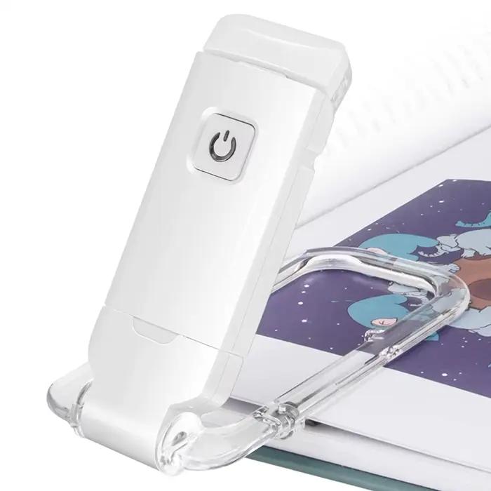 Lampe de lecture LED Rechargeable par USB, Protection des yeux, veilleuse Portable à Clip, lampe de