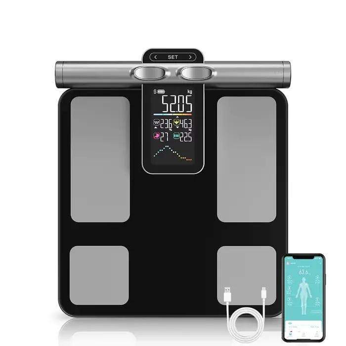 Balance connectée avec analyse d'impédance bioélectrique, mode grossesse, mesure hors ligne, composi