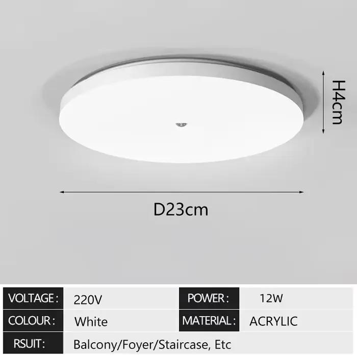 Détecteur de mouvement LED plafonnier humain infrarouge détection lumière porche couloir escalier ba