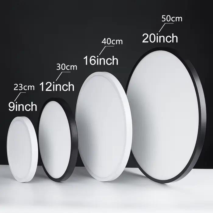 MARPOU 2 cm Ultra-mince LED plafonnier 24 W 28 W 38 W 48 W blanc chaud blanc froid blanc neutre inté
