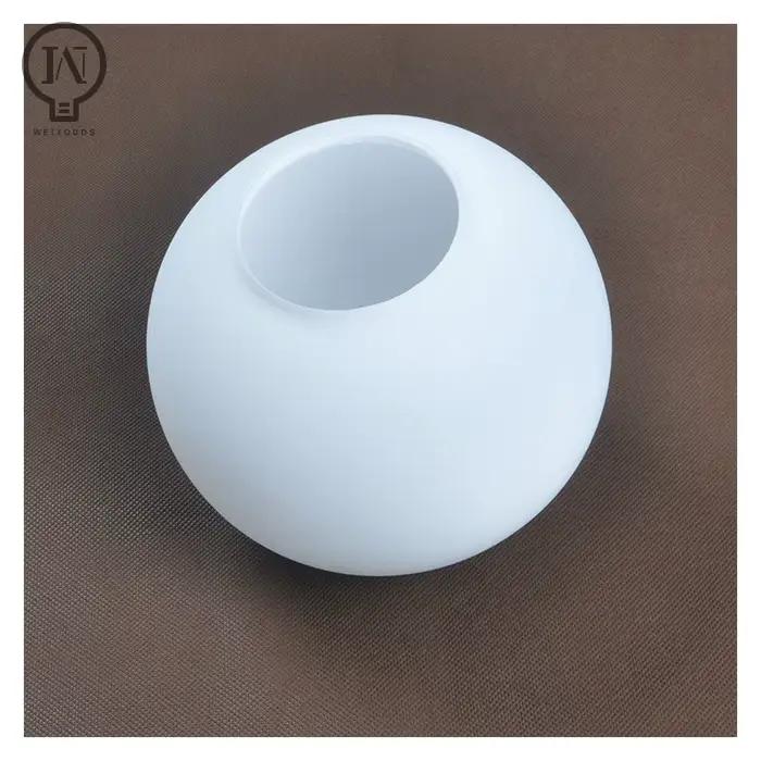 Abat-jour en verre blanc, abat-jour Globe laiteux, couvercle de lumière rond D10cm D12cm D15cm D20cm