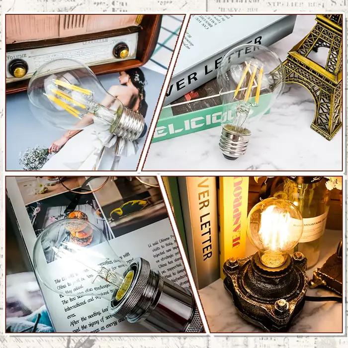 Ampoule à Filament LED E27 rétro Edison lampe 220V 2W 4W 6W 8W E14 Vintage bougie Globe lustre éclai