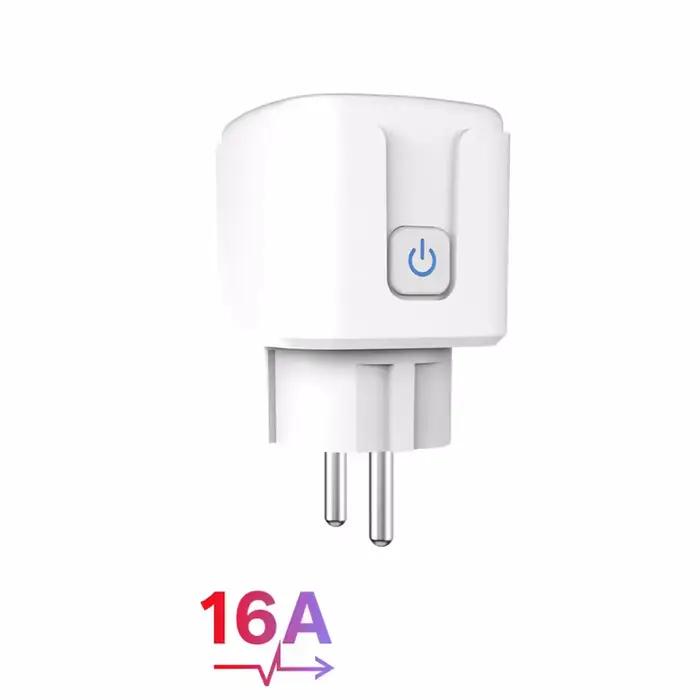 Tuya – prise intelligente WiFi 16A 20A EU, avec compteur de puissance, fonction de surveillance et d