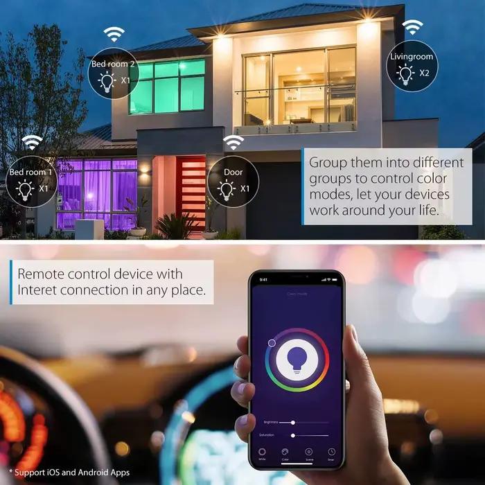 Ewelink WiFi Zigbee ampoule intelligente E27 lampe à LED RGB + WW + CW 18W 15W ampoule fonctionne av