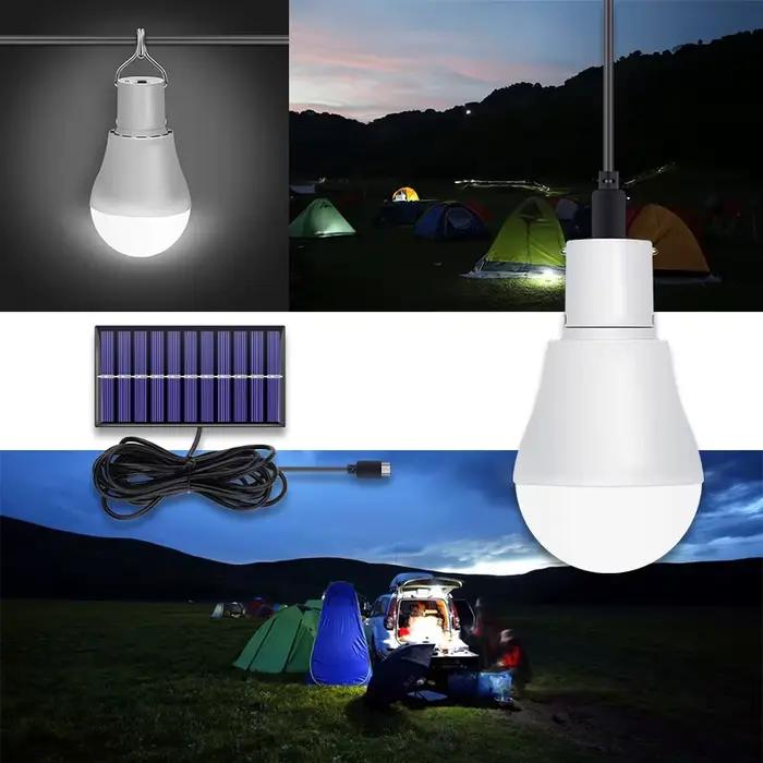 CanLing LED lampe solaire 15 W 250LM USB 5 V lumière solaire Portable extérieur camping tente ampoul