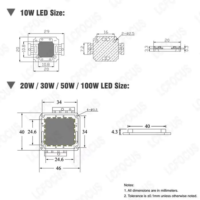 Ampoule LED DC 12 V 10 W 20 W 30 W 50 W lumière blanche chaude 3000 K 6000 K COB puce LED diode élec
