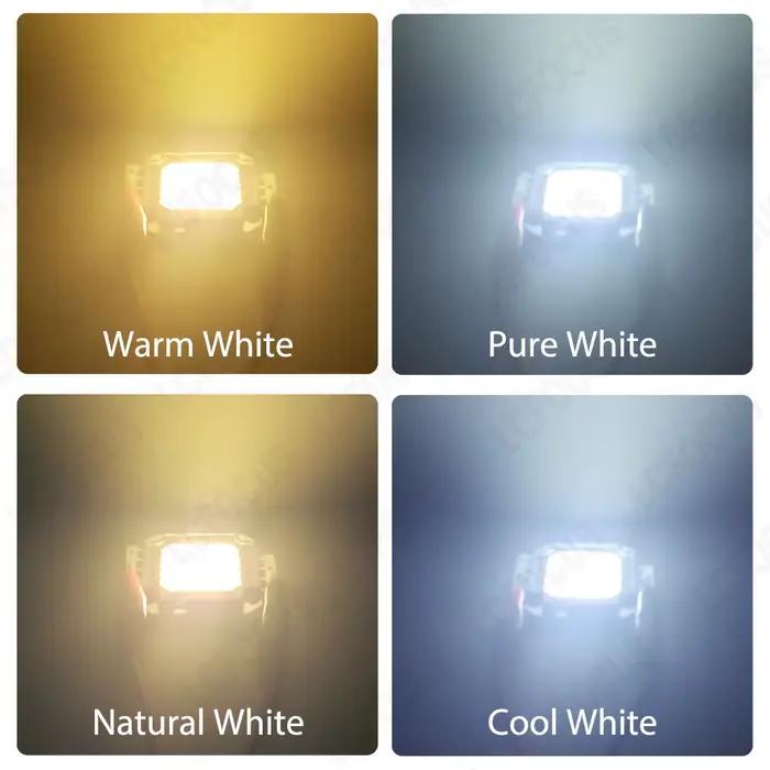 Ampoule LED DC 12 V 10 W 20 W 30 W 50 W lumière blanche chaude 3000 K 6000 K COB puce LED diode élec