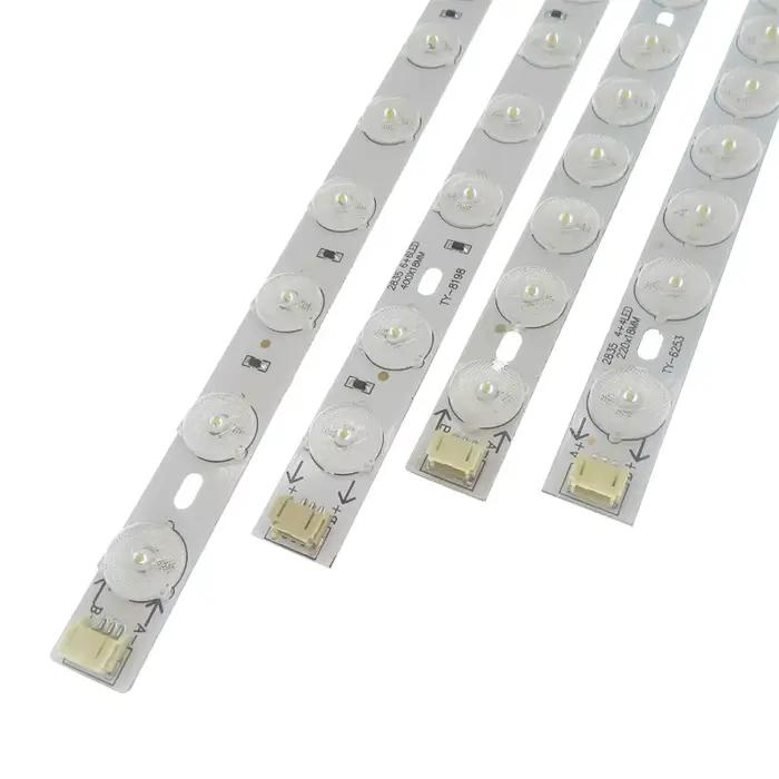 10 pièces LED Tube plafonnier Module Source 4W 6W 8W trois couleurs 2835 LED barre lumières plafonni