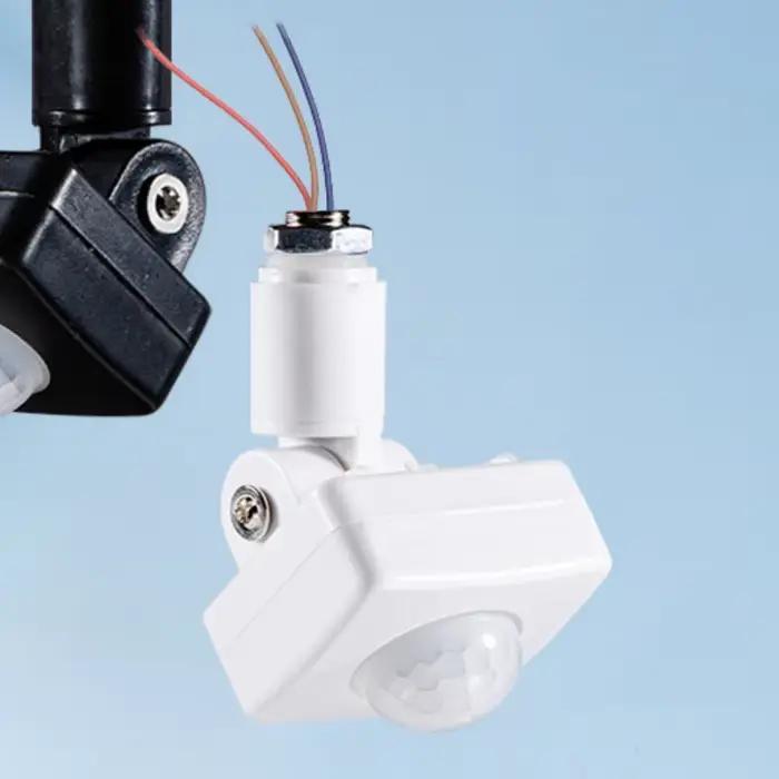 Capteur de mouvement LED 220V 110V, détecteur infrarouge PIR automatique, rotatif à 180 degrés, minu