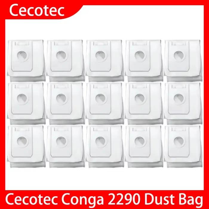 Sacs d'aspirateur pour Cecotec Conga 2290, pièces de rechange, sac sale, sac poubelle, accessoires d